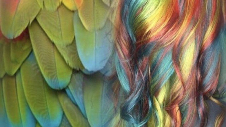 Birbirinden Renkli G&ouml;kkuşağı Modeli Sa&ccedil;lar